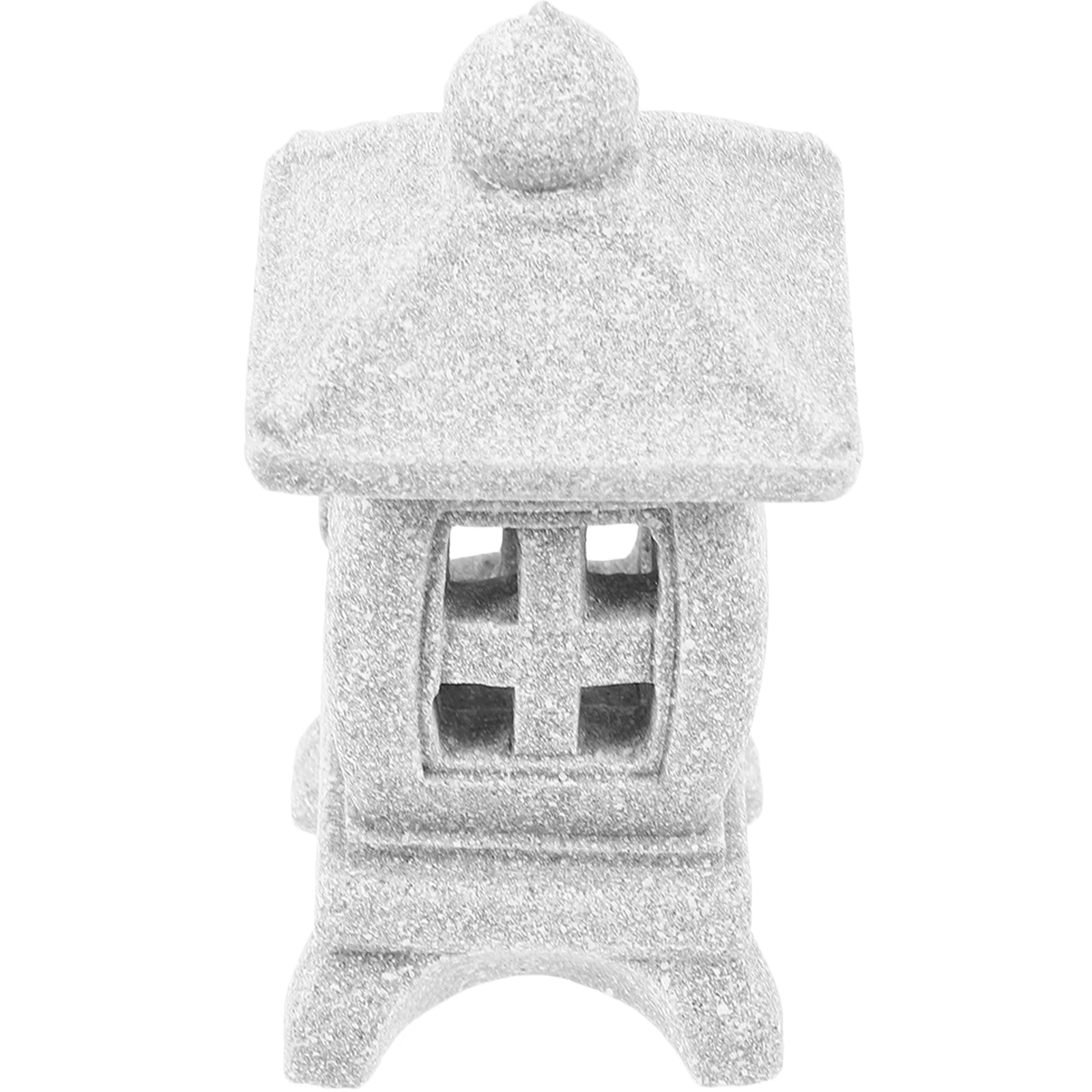 

1pcs Japanese Style Lantern Garden Stone Decorative Ornament Small Fish Tank Balcony Yard Decoration Statue Stone Pagoda Garden