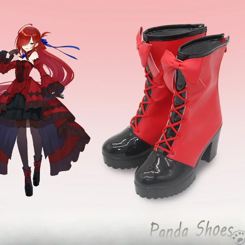 Anime Riviere and The Land of Prayer Cosplay Shoes Riviere Cos Boots Cosplay Costume Prop Shoes for Halloween Party