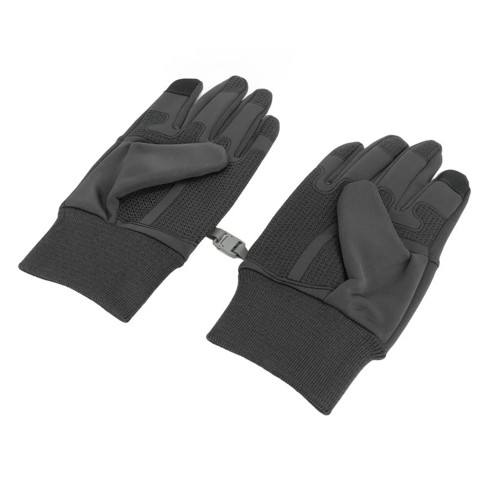 

1 Pair Full-Finger Winter Gloves Touch Screen Thermal Outdoor Sports Gloves Windproof Fleece-Lined Cycling Gloves Outdoor Use