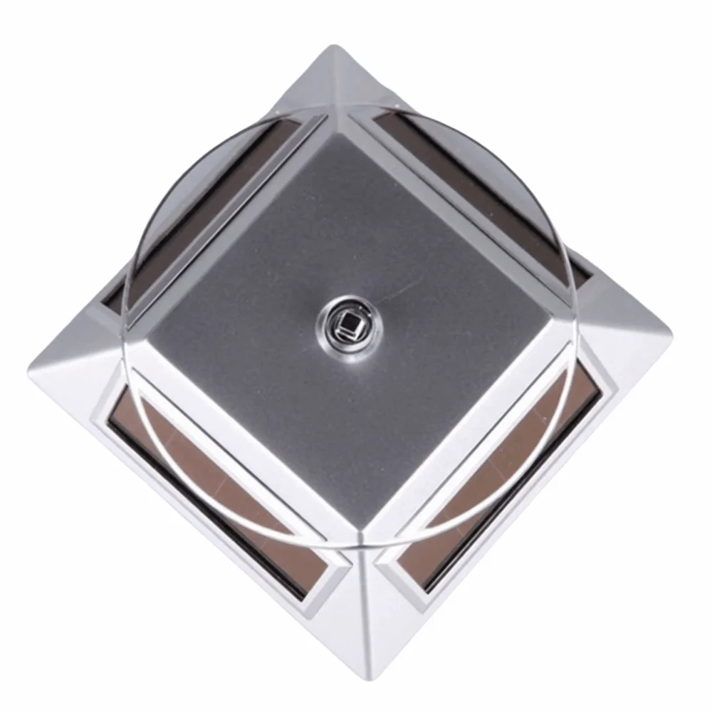 360 Degree Rotation Solar Turntable Solar Powered Gift Display Jewelry Display Stand Portable Compact Design Display Riser