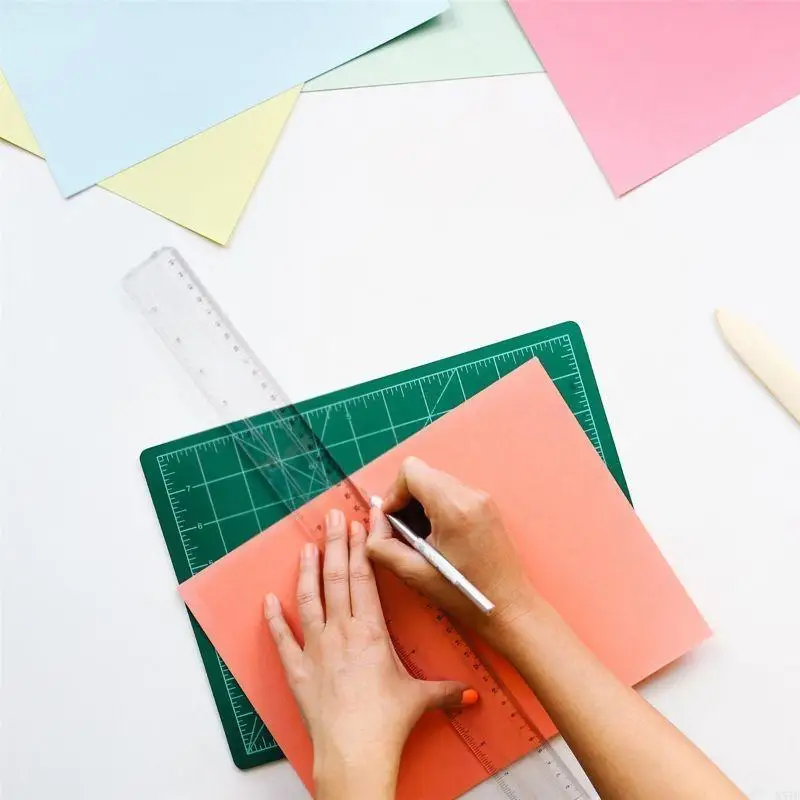 M5TB 2PCS Clear Acryl gerade Herrscher