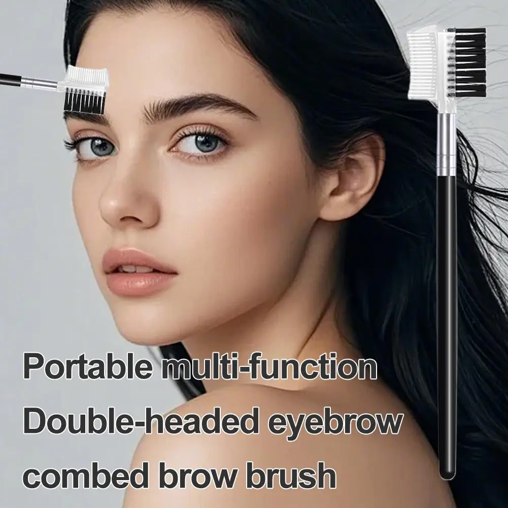 مجموعة فرش الحواجب الاحترافية ذات الأطراف المزدوجة، فرش سبولي مختلفة، أداة تهذيب المكياج لتشكيل الحواجب والرموش #1