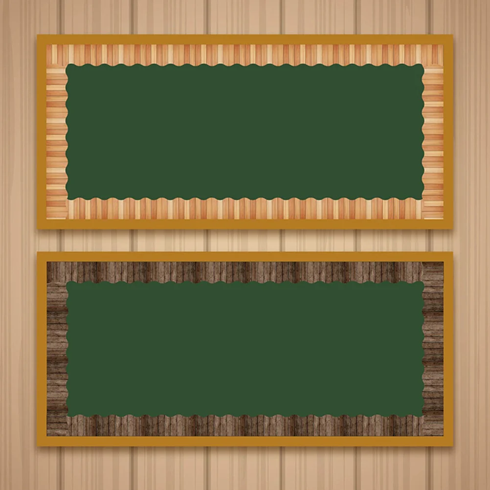 

Bulletin Board Stickers Plank Border Trim Letter Brown Classroom Borders Blackboard Frame Decor White Work