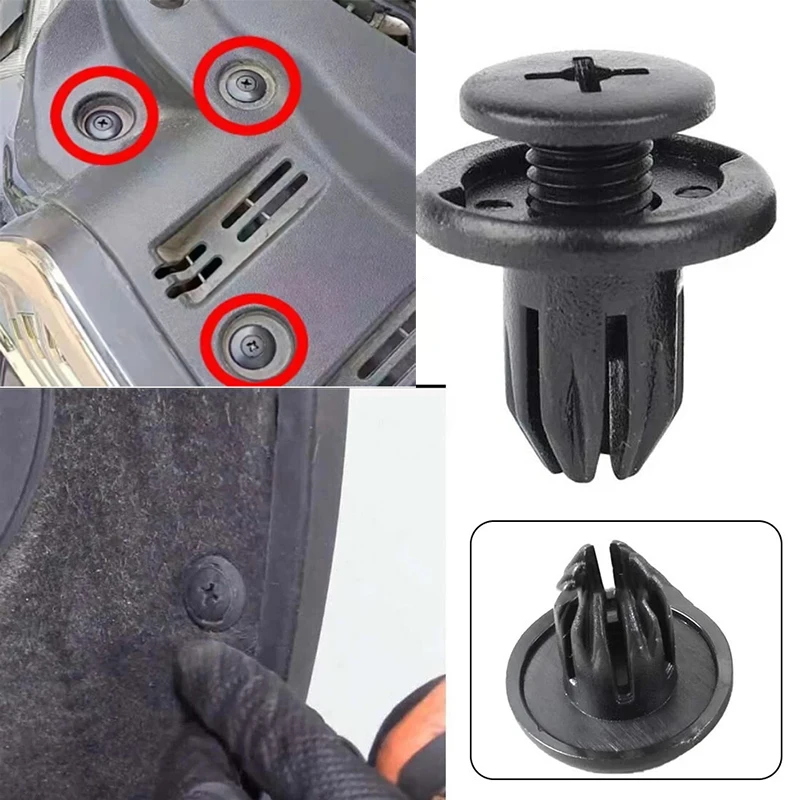 50/100PCS Automotive Trim Panel Applicable Accessories Wiper Retaining Clip Bumper Push Type Retaining Screw Female Expansion