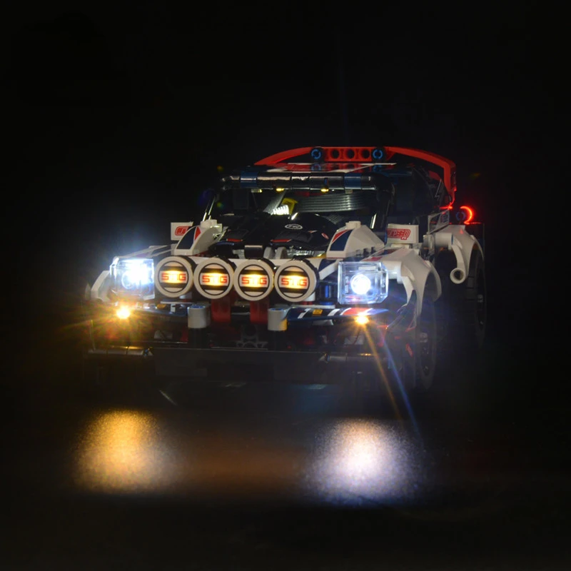 No Building Blocks Lamp Lighting for App-Controlled Top Gear Rally Car 42109 DIY Toys Gift Only Lighting Set