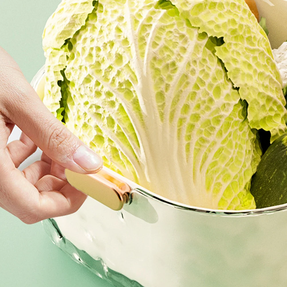 

Large Capacity Kitchen Drain Basket Removable Water Filter Container Thicken Rice Strainer Fine Mesh Vegetable Washing Fruit