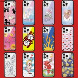 Wildflower 3D Flame Angel Devil Phone Case for iPhone 16 15 14 13 12 17 Pro Max Plus Air 15pro WF Logo Deer unicorn Cover Funda