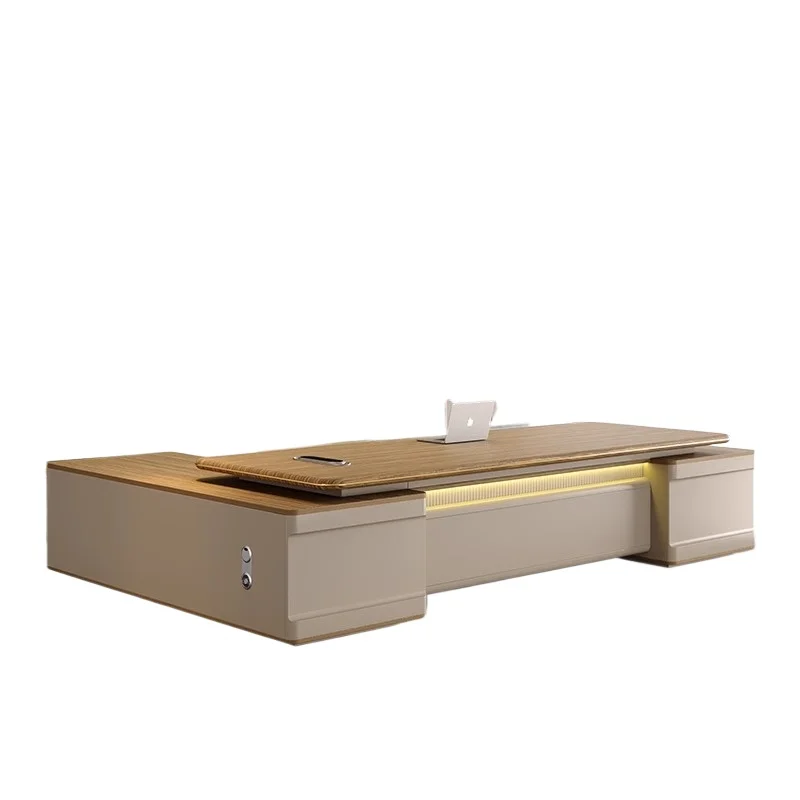 

Простой современный настольный светильник, роскошная комбинированная офисная мебель для менеджера президента