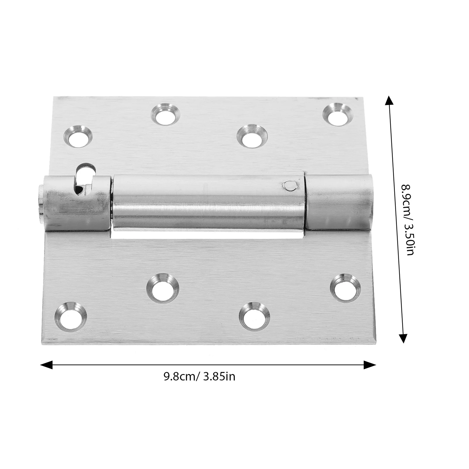 1Set Self Closing Door Hinges Heavy Duty Stainless Steel Screen Wood Door Hinges Mute Automatic Closing Hardware