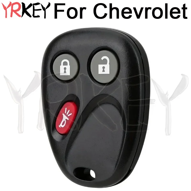 LHJ011 Replacement Remote Key Fob Shell Case for Chevrolet Chevy GMC Suburban Silverado Tahoe 2003-2006 Car Key Cover 3 Buttons