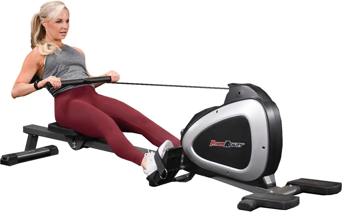 

Reality Magnetic Rowing Machine with Bluetooth Workout Tracking Built-In, Additional Full Body Extended Exercises, App C