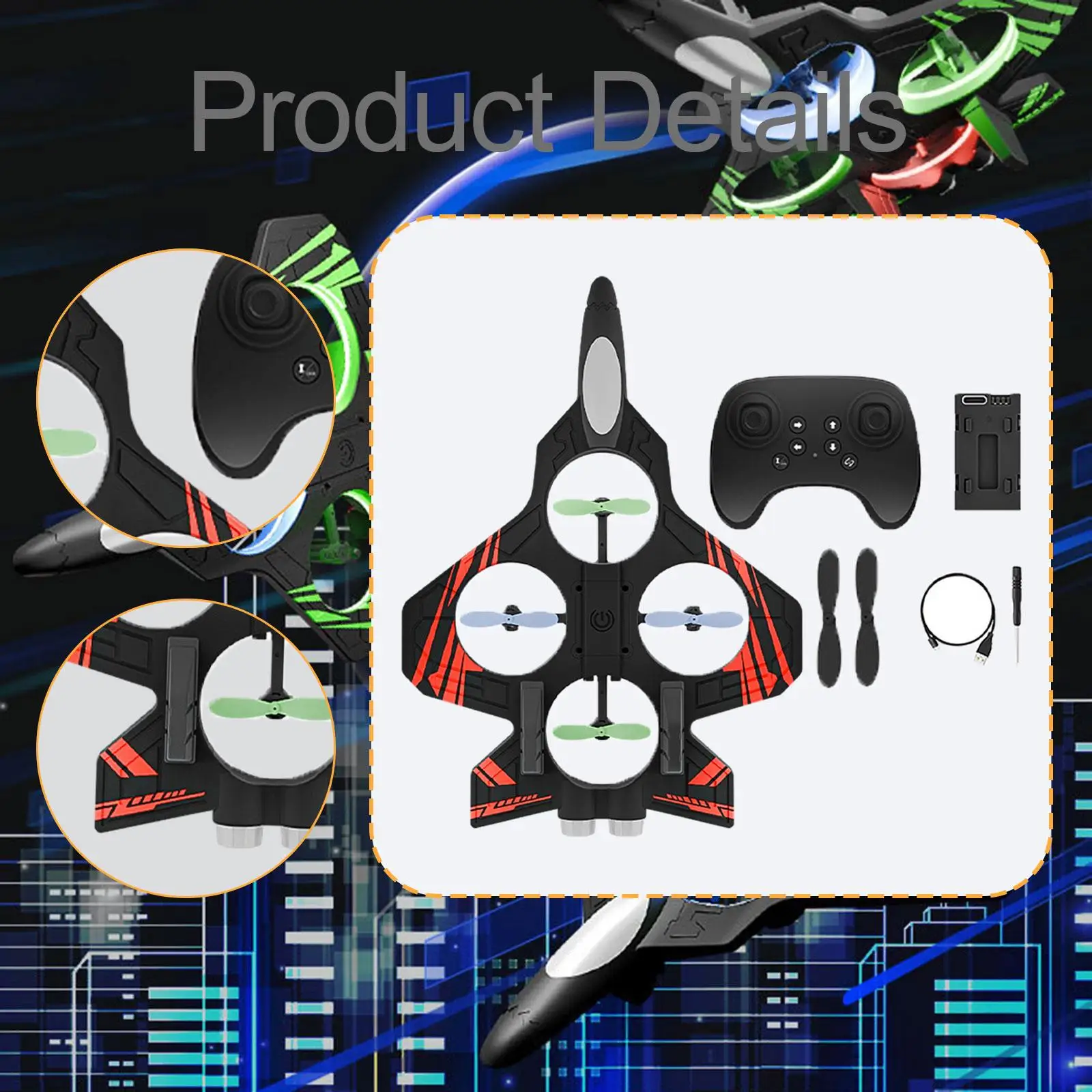 لعبة مقاتلة هدية طائرة رغوية RC للأعمار من 14 سنوات فما فوق للأولاد والأطفال والكبار #5