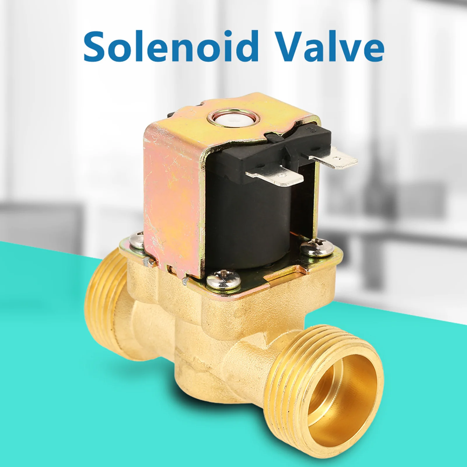 DC12V G3/4 Normal Closed Brass Electric Solenoid Valve for Water Electric Valve Electric Magnetic Valve NC Solenoid Valve