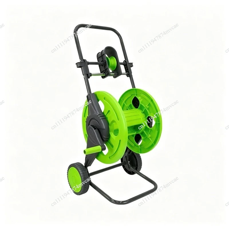 Hand-Push Type with Hose Guide Frame and Wheels, Effort-Saving Garden Watering, Car Washing, Household Water Pipe Storage