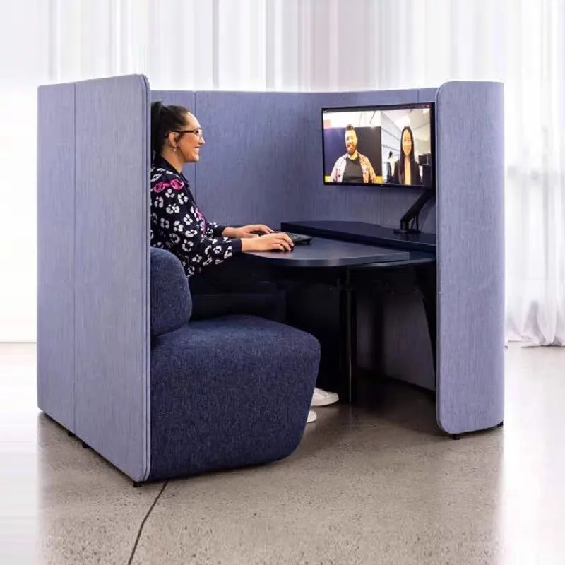 Partition super high screen sofa workstation integrated independent office privacy reception high back chair card seat