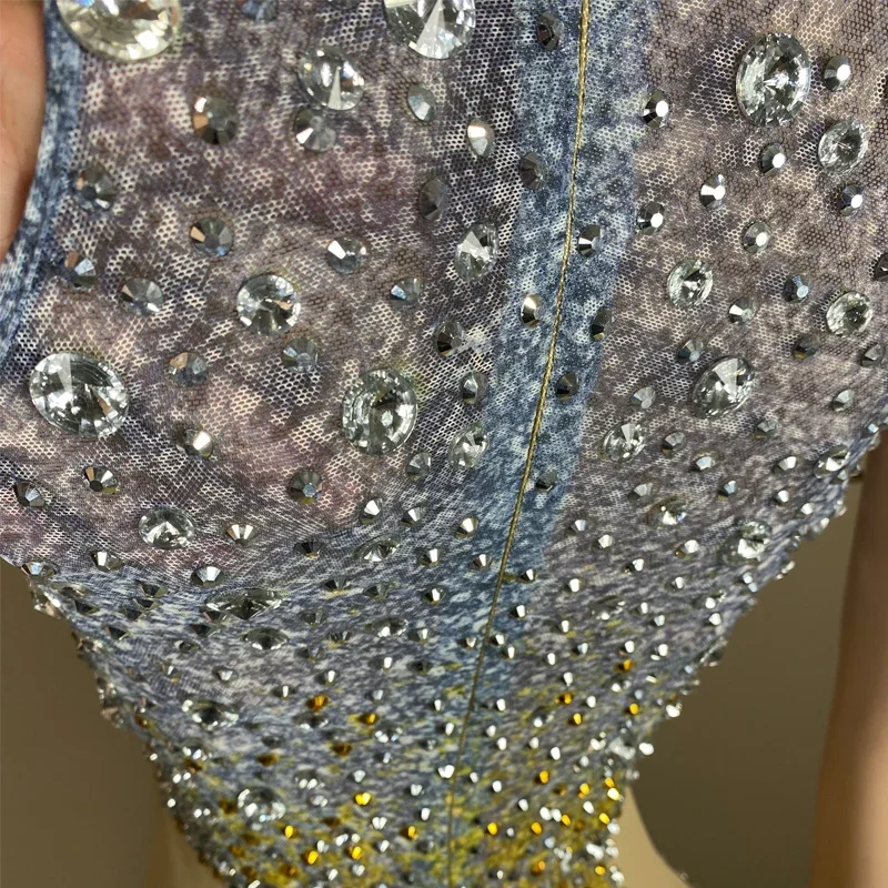 ชุดเดรสปักเลื่อมสองสีสำหรับผู้หญิง ชุดราตรีงานปาร์ตี้ ชุดฉลองวันเกิด ชุดแสดงบนเวที ชุดเทศกาล รุ่น XS6957