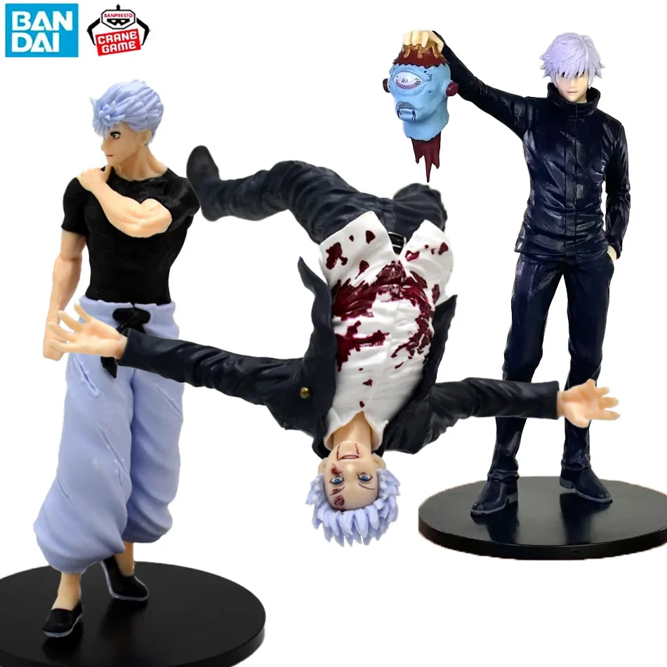 Figura de acción de anime de 19 cm de Satoru Gojo de Jujutsu Kaisen, temporada 2, modelo de PVC con diseño de Gojo despierto y volando, para colección y regalo.