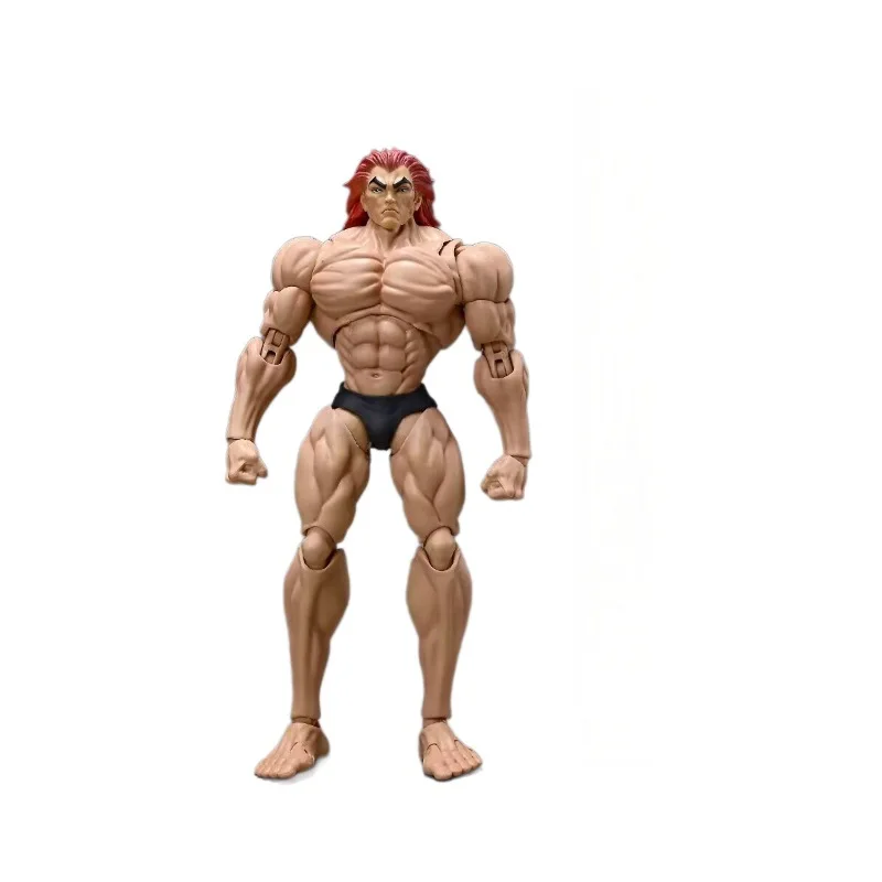 Baki Muscle Fighter Yujiro Hanma Real Clothes Movable Anime Action Figure Model