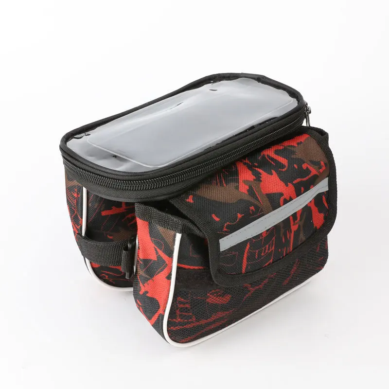 Bicycle Mobile Phone Touch Screen Bag Upper Tube Bag Front Beam Bag Mountain Bike Road Bike Equipment Riding Accessories