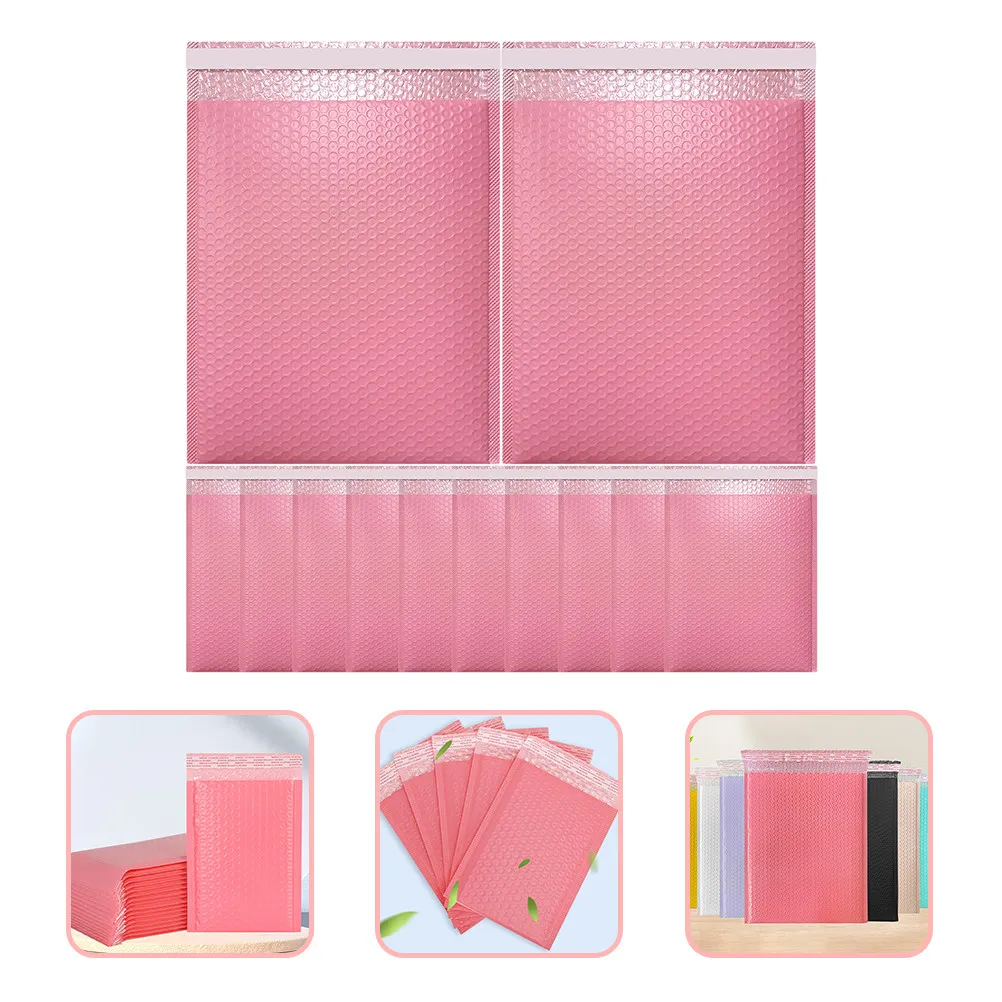 20Pcs Bubble Mailers Self Seal Padded Envelopes Shipping Bags Shaking Proof Packaging for Cosmetics Jewelry Clothing