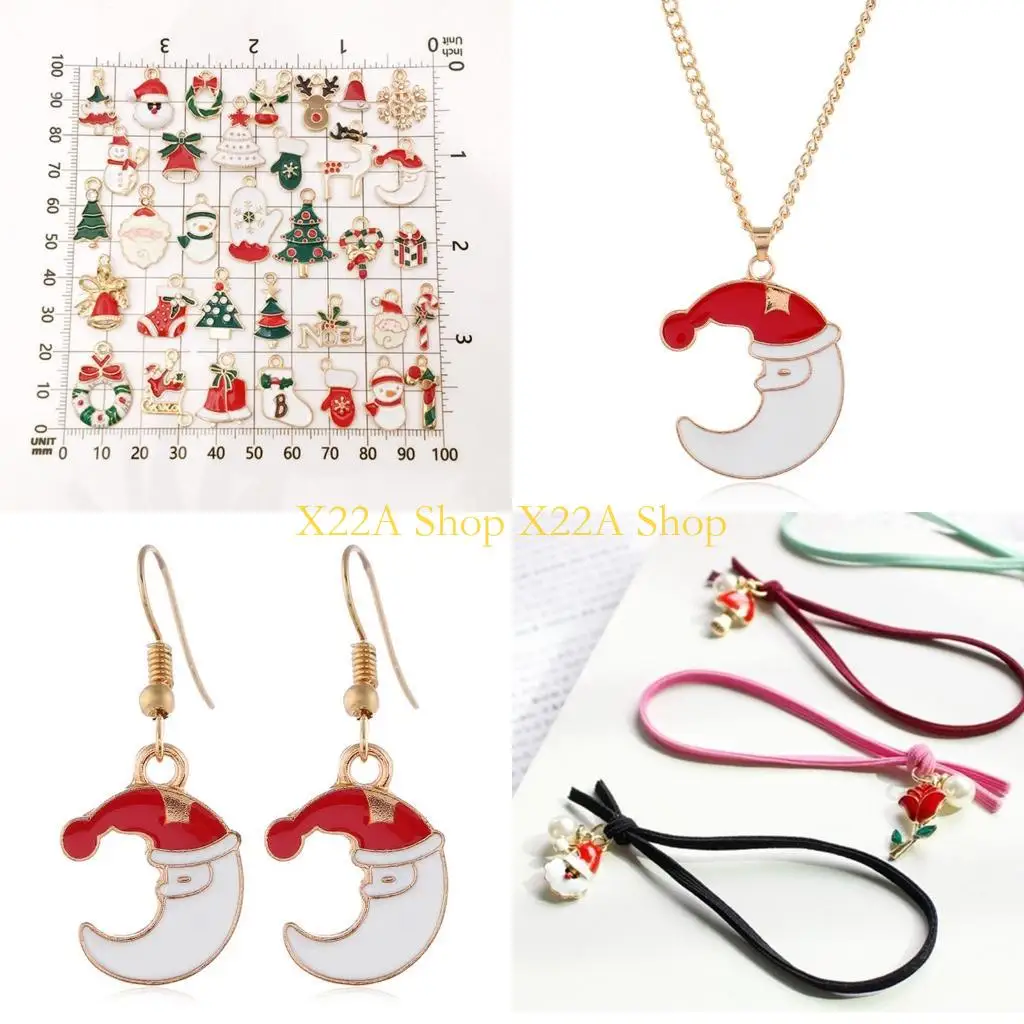 

Уникальные украшения Кулон Дед Мороз/Елка/Снеговик Декорации Микс 38шт