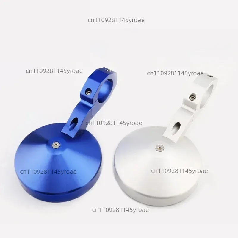 Round CNC Rear‑View Mirror, 1.75 Inch Mount Size, Multi‑Color Housing Gold Red Blue, Off‑Road Equipment Replacement Accessory