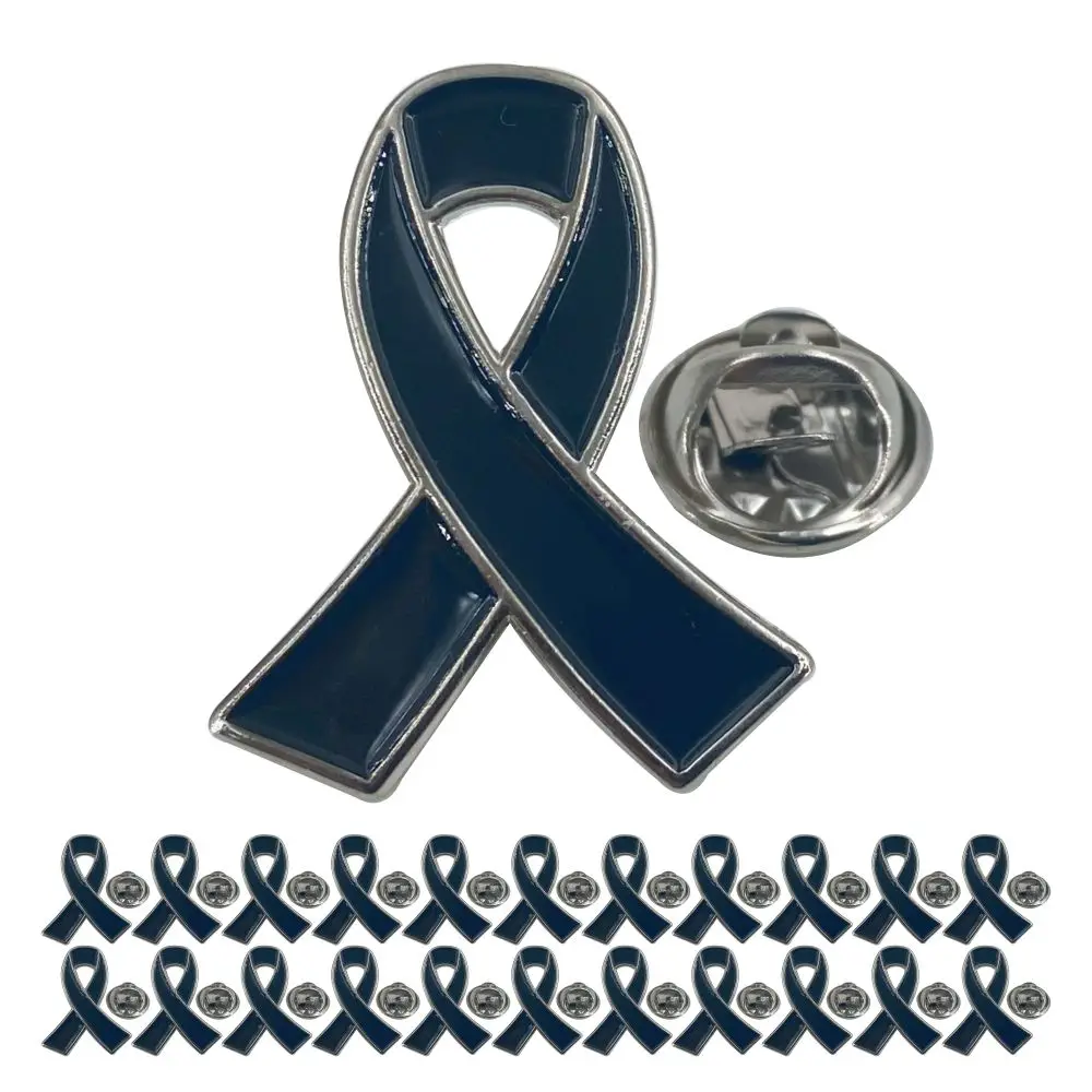 Black Ribbon Pin 5/10/100 for Melanoma, Sleep Disorders and Sleep Apnea - Ideal for Fundraising and Support Groups and Gift-Gi