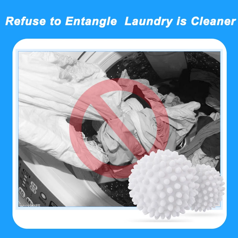 PVC Laundry Ball Reusable Washing Machine Dryer Balls Clothes Drying Fabric Softener Magic Washing Ball Bathroom Accessories