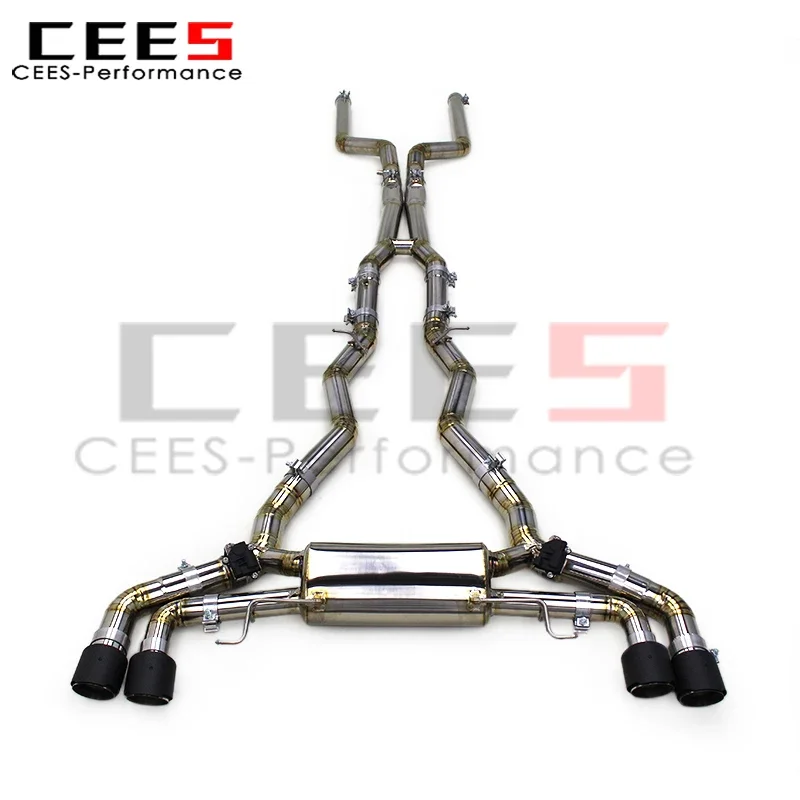 cees Catback Exhaust Muffler System for BMW M8 M850 M5 F91/F92/F93 4.4T 2019-2023 Four-door Saloon Titanium Valve Exhaust Pipes