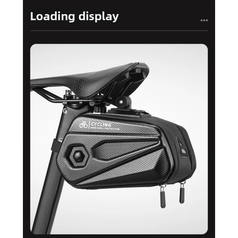 

Велосумка на седло с жестким корпусом, большой вместимостью 2,6 л и регулируемым креплением – водонепроницаемая сумка для велосипеда