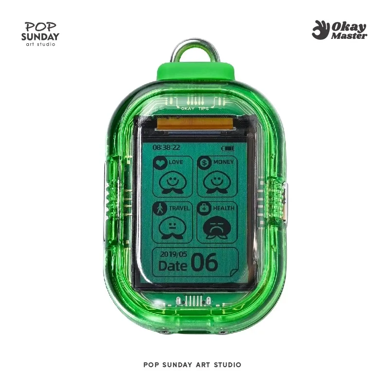 Popsunday OK قلادة محظوظة، سحر حقيبة الإبداعية، محتاة الحظ الإلكترونية، سلسلة المفاتيح البيطرية الميتافيزيقيات سحر محظوظ هدية عصرية