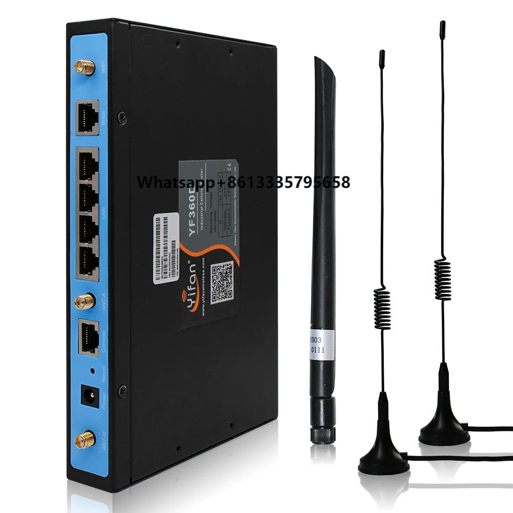 

YF360D-LL 4G LTE Wifi Router Dual Sim Card & Dual Modules 2.4G Wi-Fi Sim Card Slot 4G Bonding Load Balance for Enterprise Use