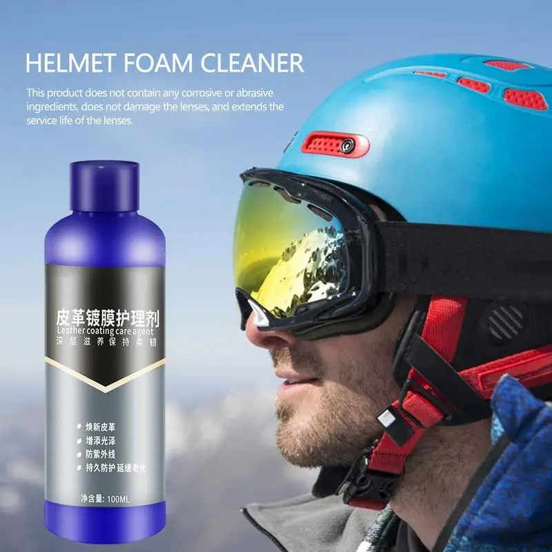 Cleaning Agent For Car Wash 100ml No-Rinse Windshield Cleaner For Car Motorcycle Headgear Cleaning Supplies For Motorcycle