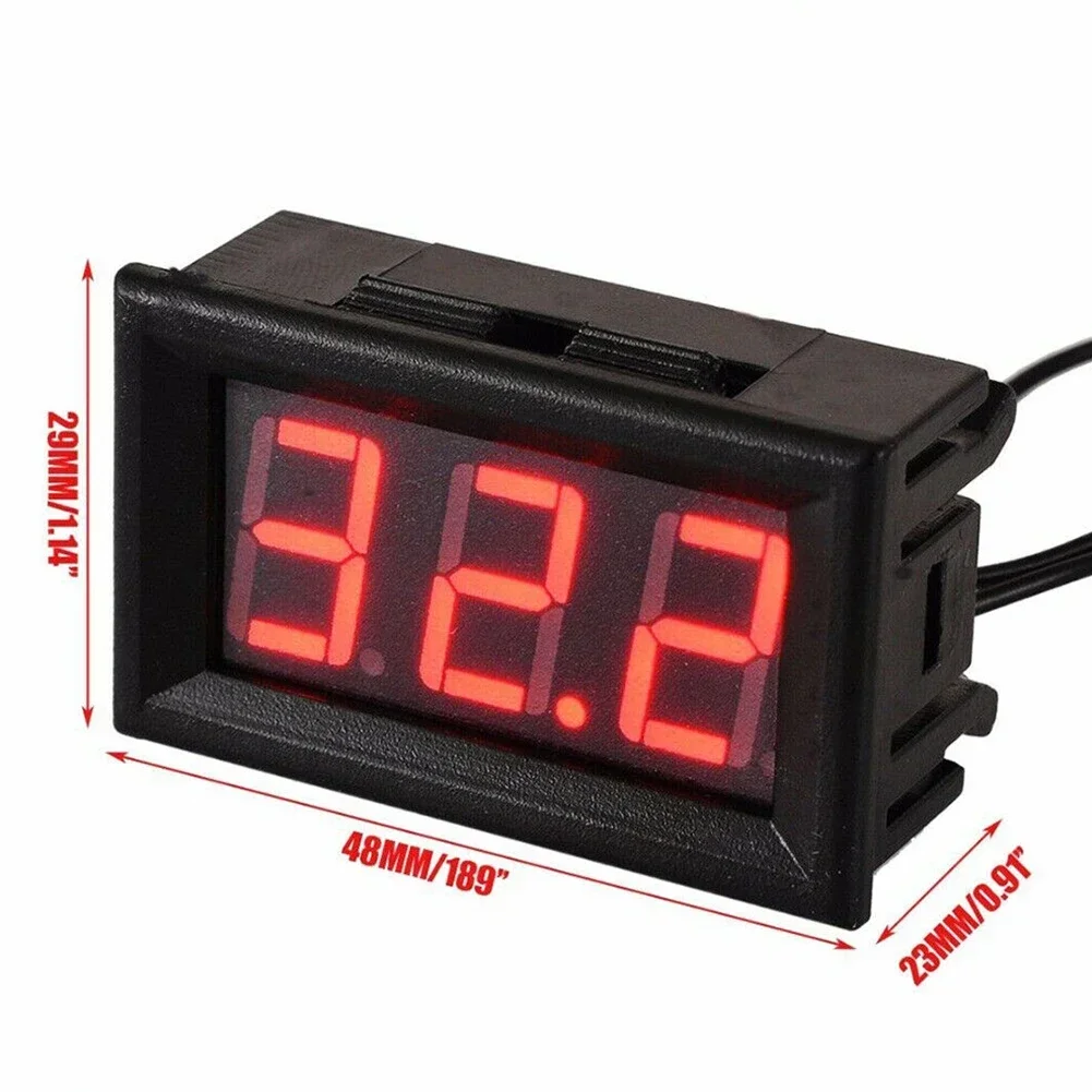 12V LED Digital Digital Switch Electronic Temperature -50~110℃ All-Purpose Temperature Aquarium Digital Thermometer