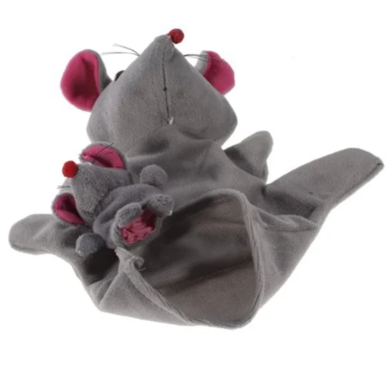 Grey Mouse Hand Puppet Finger Puppets