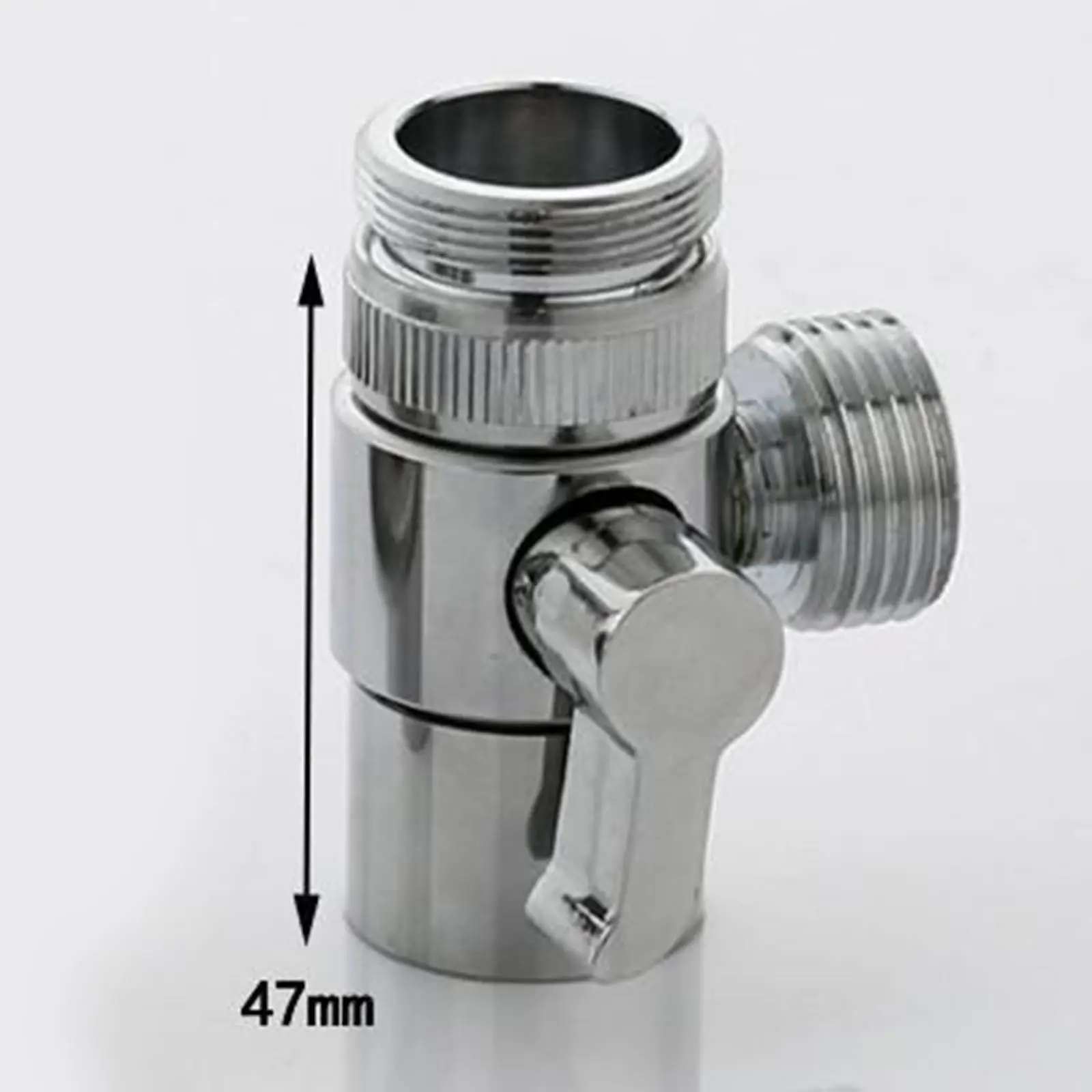 Shower Arm Diverter Valve 2 in 1 Brass Faucet Splitter Tap Adapter for Kitchen or Bathroom Sink Bidet System