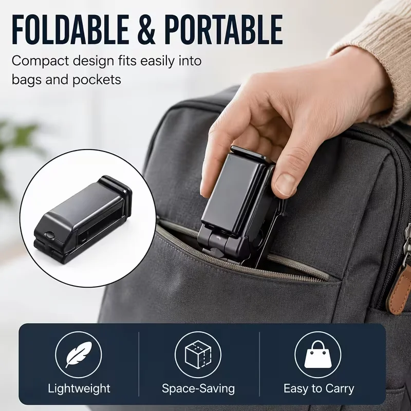 1Pc Foldable Rotatable Phone Holder Portable Adjustable Cell Phone Mount Hands-Free for Motorhome Campervan Interior Accessories