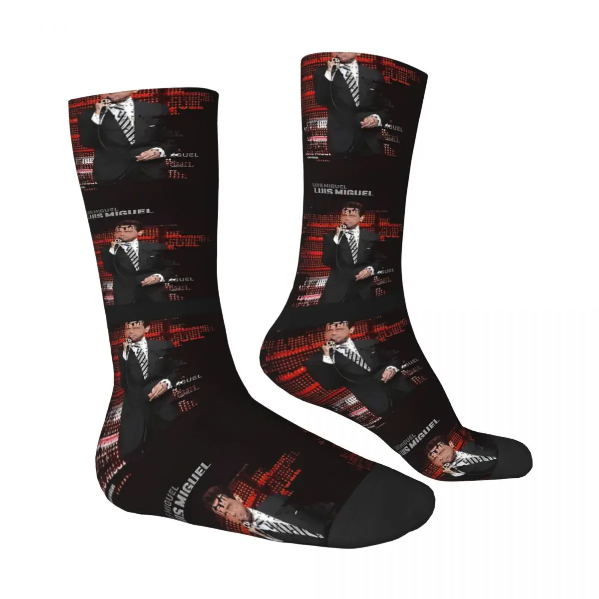 Singer Luis Miguel Tour 2024 Socks Korean Stockings Autumn Non Skid Women Men Socks Quality Custom Skateboard Socks