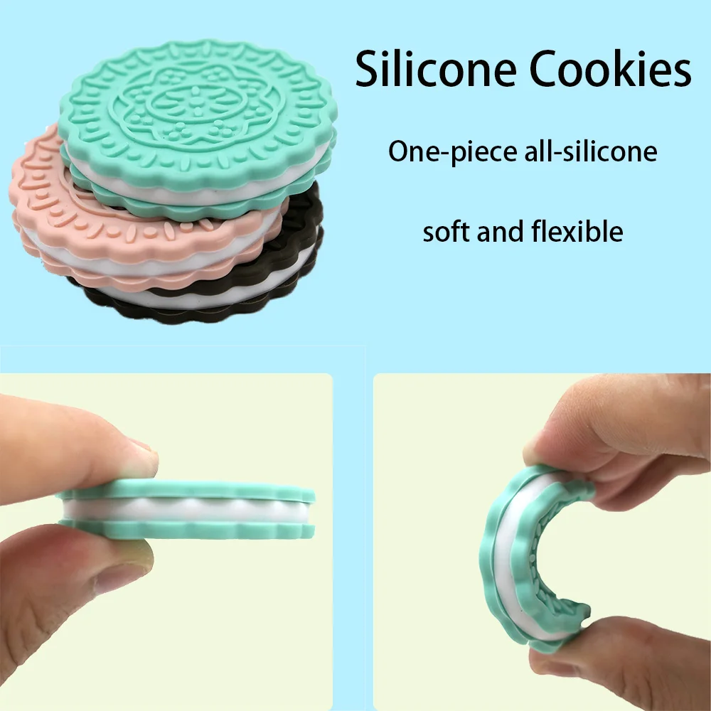 

Новые пищевые силиконовые прорезыватели для детского печенья, детские прорезыватели, прорезыватели, детские успокаивающие игрушки для детей 0-3 лет