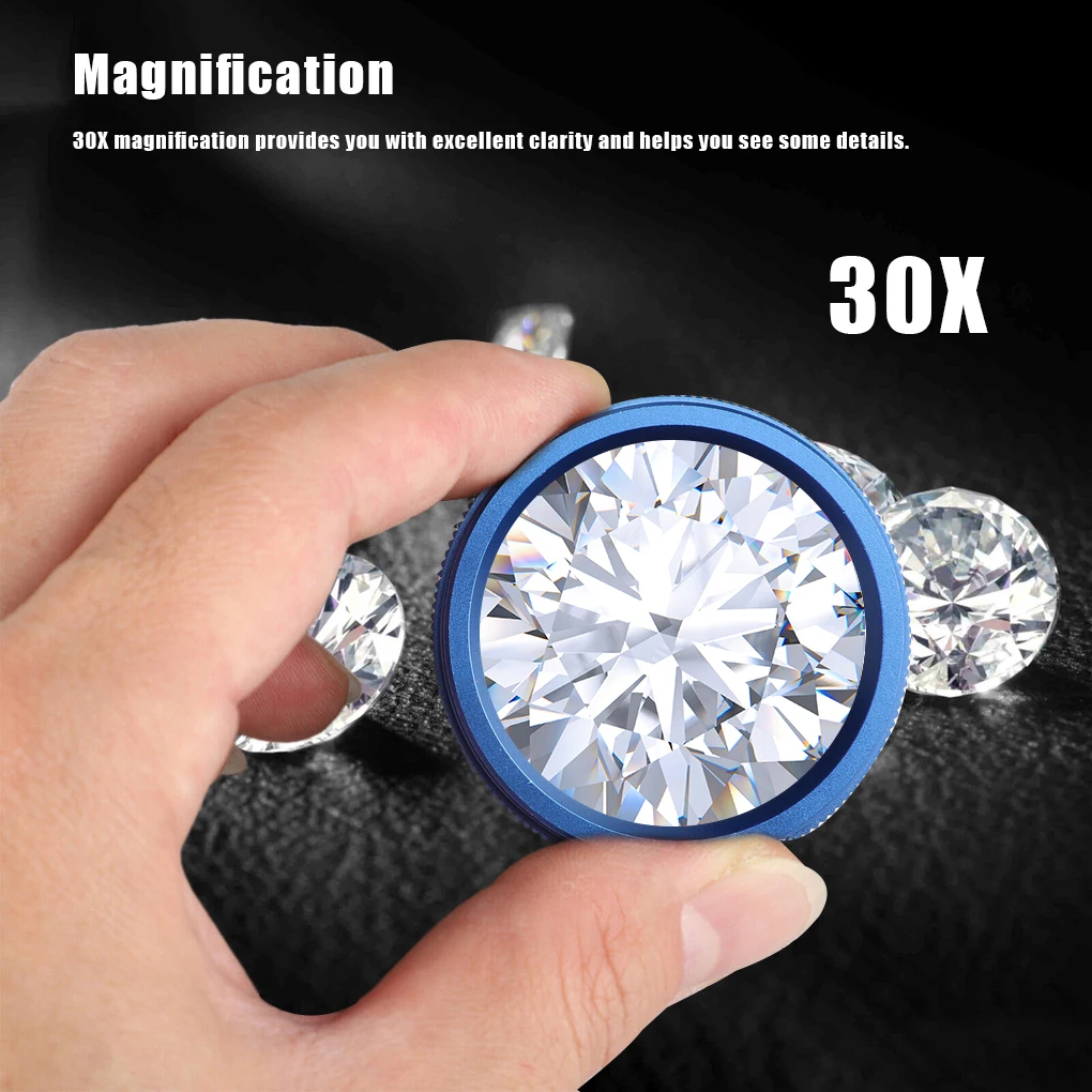 Portable Alloy Magnifier For Precise Jewelry Repair 40x Magnification High-quality High-performance Pearl Jeweler Repair Tools