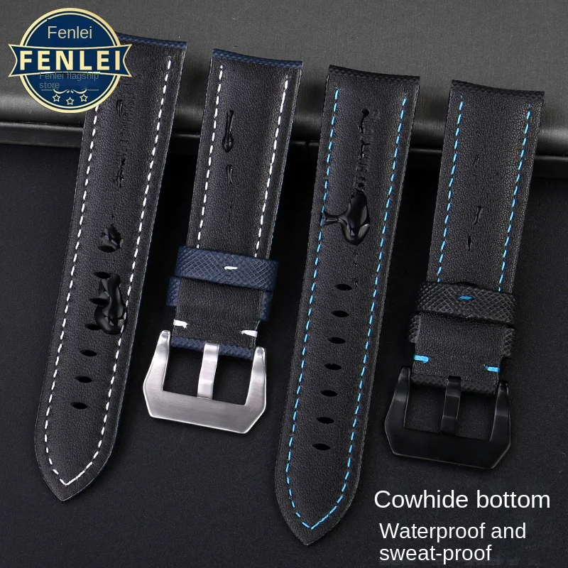 Ремешок из нейлона и углеродного волокна для наручных часов Panerai 441 Luminor PAM1661, водонепроницаемый ремешок для наручных часов из натуральной кожи