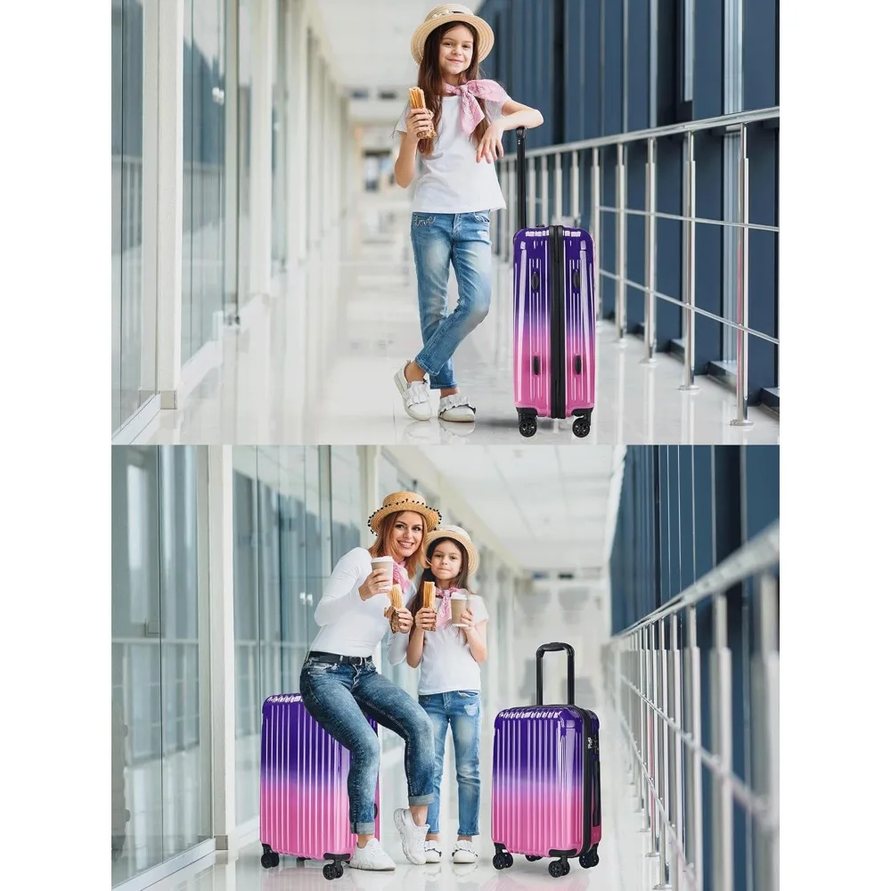 Expandable Hard Shell Spinner Luggage with TSA Lock, Airline Approved Suitcases for Travel