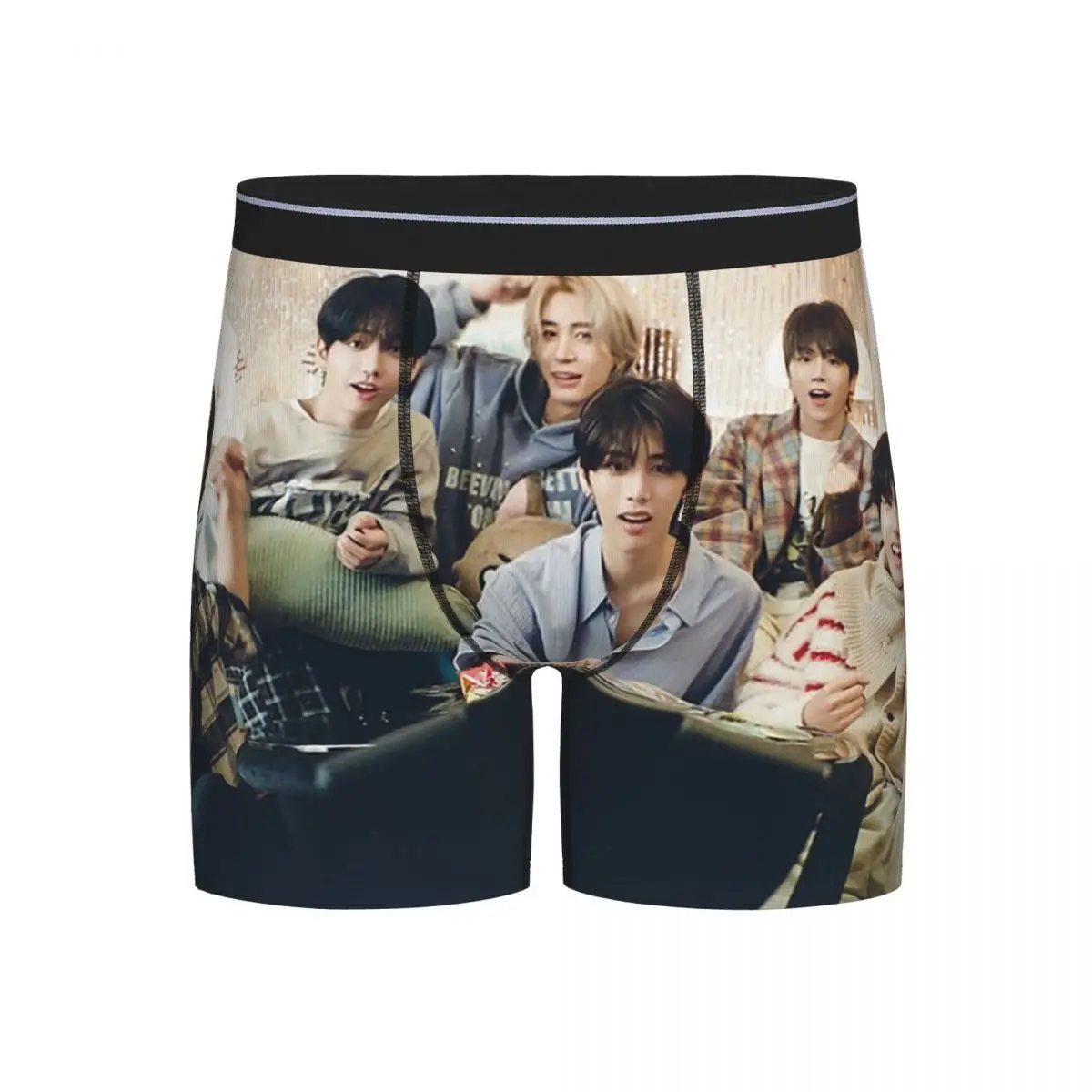 

Длинные трусы-боксеры, шорты для мальчиков, трусики KPOP, мужское удобное нижнее белье для Homme, мужской подарок бойфренду