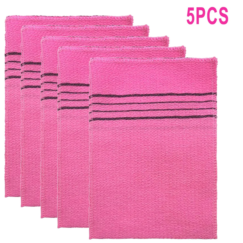 

Scrub Towel Bath Bath Towel Cloth Korean Exfoliating Body 5Pcs Italy Asian Exfoliating Bath Massage Scrub Shower