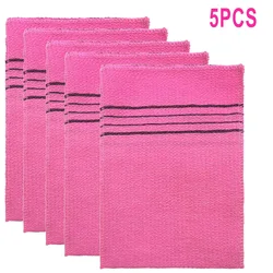 Scrub Towel Bath Bath Towel Cloth Korean Exfoliating Body 5Pcs Italy Asian Exfoliating Bath Massage Scrub Shower