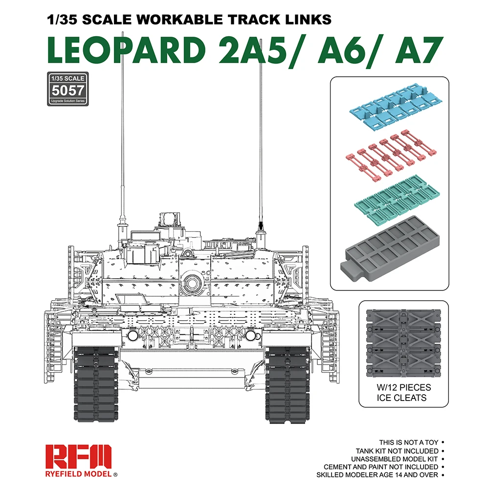 

[Модель Ryefield] RFM RM-5057 1/35 LEOPARD 2A5/A6/A7 работоспособные грузовые соединения