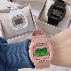 Sweet Cool Vintage Versatile Watch Women Casual Transparent Digital Sports Watch Couple Gift Light Luxury Exquisite Wristwatches