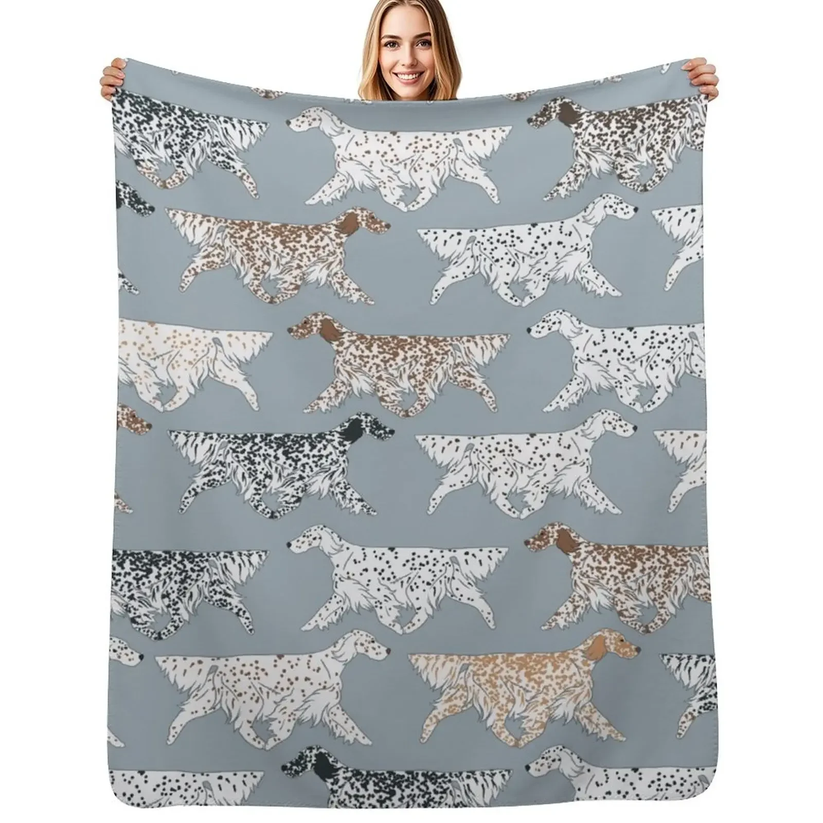 

All the English Setters! Throw Blanket Hairys Thermal Shaggy Blanket