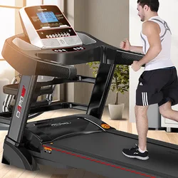 T900 treadmill home silent fitness folding single/multifunctional blue screen installation free electric treadmill massage