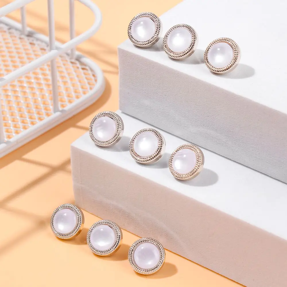 10Pcs High Quality Needlework Sewing Button Clothing Buttons Shirt Buttons Pearlescent Buckle Sewing Accessories